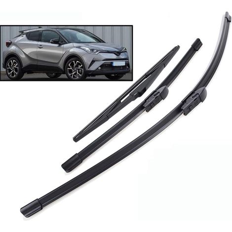 Essuie-glace - 3 Pièces - Caoutchouc naturel - Avant et arrière - Toyota C-HR 2016-2020 (1/5)