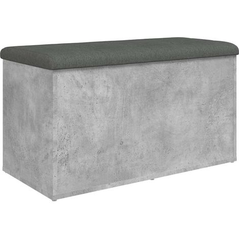 Maison Exclusive - Sitzbank mit Stauraum Betongrau 82x42x45 cm Ho