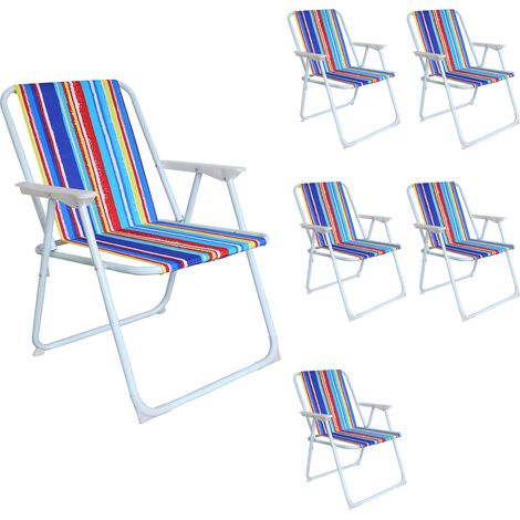 6 Stück Campingstuhl Regenbogen gestreift-MPO2600SR-6 (1/2)