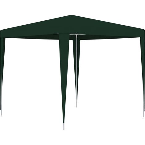 Tente de réception professionnelle, Tonnelle de Jardin, Pergola Pavillon Chapiteau 2,5x2,5 m Vert 90 g/m² FCV44226 (1/5)
