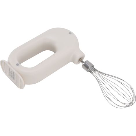Batteur électrique oval double fouet pour crème, maison, blanc, tenue à main, batterie lithium intégrée, sans fil, usage domestique (1/5)