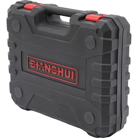 Marteau de démolition électrique, puissance de 2200W, poignée rotative à 360 degrés, Rouge, 220V-240V Prise EU (1/2)