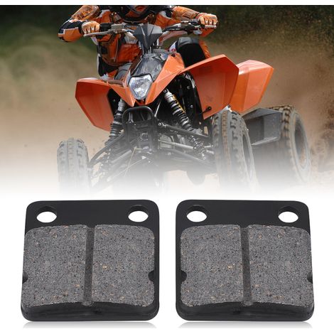 Un jeu de plaquettes/mâchoires de frein semi-métalliques adaptées aux motos, scooters et quads de 50 à 250 cm3. (1/5)