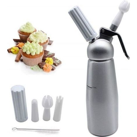 Siphon de cuisine professionnel - Batida - 500ml - Aluminium - Facile à nettoyer - Résistant (1/2)