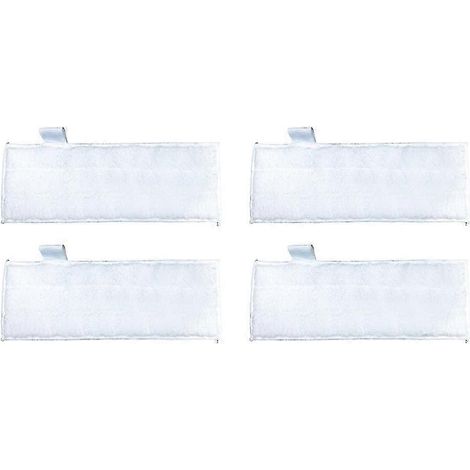 Lot de 4 lingettes nettoyantes vapeur compatibles avec les nettoyeurs vapeur, en microfibre. WHBYV (1/4)