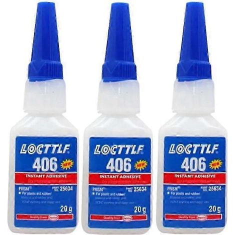 tubes de colle instantanée LOCTTLF 406 pour plastique et caoutchouc Henkel 20 ml (1/4)