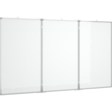 Lavagna magnetica per scuola casa ufficio pieghevole 150 x 80 x 17 cm alluminio 020045522