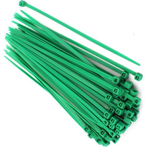 STI Fascette Nylon 100pz 100mm x 2.5mm Verdi Cablaggio Stringicavo Fermacavo Giardino garage officina casa auto ufficio
