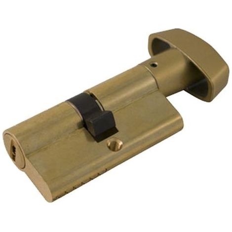 ISEO BOMBILLO R6 PUNTOS POMO PLANO DOBLE EMBRAGUE 40+30 15 LATON