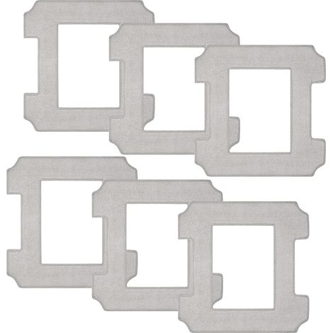 Paquete de 6 almohadillas de repuesto lavables para aspiradoras Winbot W1/ W1 Pro/ W2 Omni/ W2 - Repuestos para mopa (1/4)