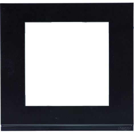 Plaque gallery plastique pour thermostat KNX WKT510 et WKT511 gallery noir HAGER WXP0209