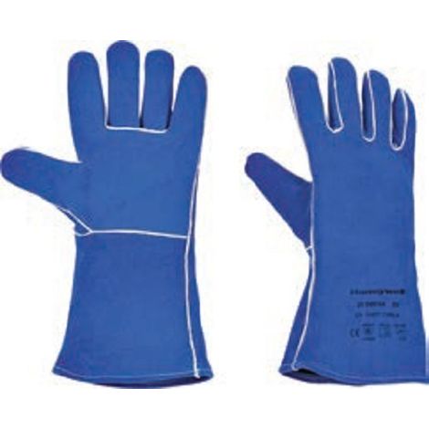 Guantes de seguridad de serraje azul. Talla 10 HONEYWELL Blue Welding 200004410 (1/2)