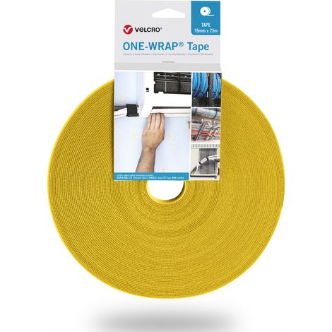 Velcro ONE-WRAP Klettband gelb 16 mm x 25 Meter