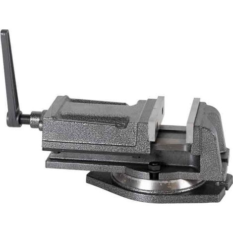 Schraubstock fur Werkzeugmaschinen mit 125 mm Drehtisch Holzmann i125
