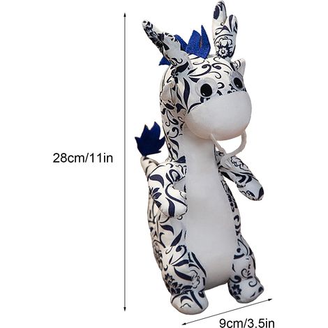 Chinesischer Neujahrsdrache, realistischer Drachenplüsch, weiches Tierkreiszeichen-Spielzeug, dekorative Figur, Geburtstagsplüschtier, symbolisches Geschenk, niedlicher Drache, Kollektion 2024, 30 cm,