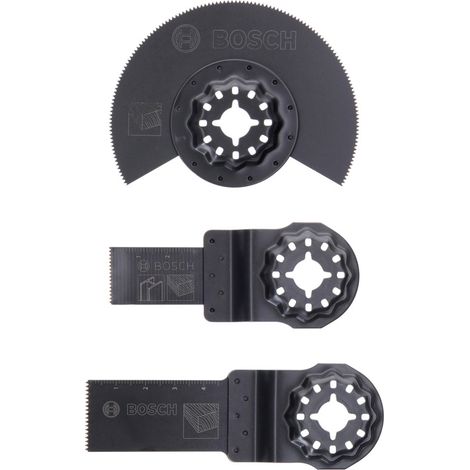 Bosch Sägeblätter Starlock Starter-Set Wood für Multifunktionsgeräte 3-teilig