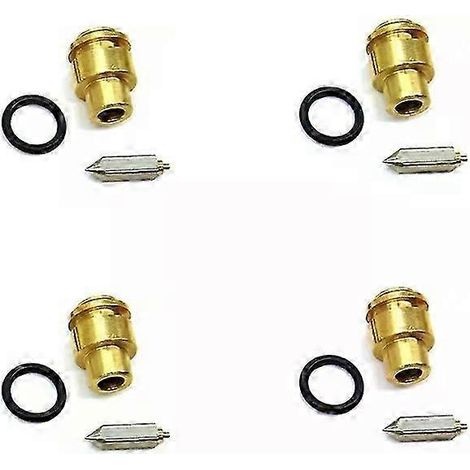 4 x Pointeau et siège de flotteur de carburateur pour Kawasaki KZ550 ZX 550 LTD GPZ550 (modèles 82, 83, 84 et 85) (1/4)