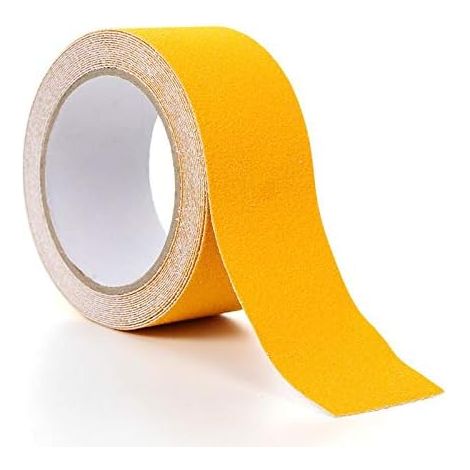 Anti-Rutsch-Treppenband, selbstklebendes Anti-Rutsch-Klebeband, selbstklebendes Anti-Rutsch-Klebeband, Anti-Rutsch-Sicherheitsband, für Innen- und Außentreppen, wasserdicht, 2,5 cm × 5 m, Gelb