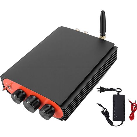 600W BT 5.3 HiFi Digitalverstärker mit TPA3255 DSP-Chip, Multi-Schnittstelle, Zweikanal-Stereo und US-Stecker. (1/5)