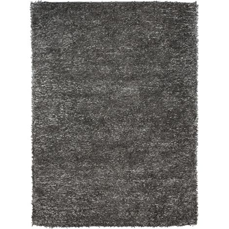 LUXE - Tapis à poils longs toucher soyeux gris 160x230 (1/3)