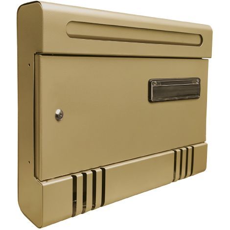 CASSETTA POSTALE 'JASMINE cm 36,5x6,5x h 29 - giallo cromo