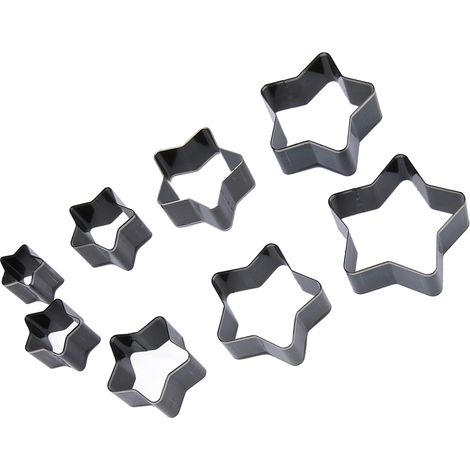 Kit de 8 outils pour la fabrication artisanale d'articles en cuir : perforation, découpe de clochettes, de cœurs, de pentagrammes et de gouttes d'eau, moule à cuir B0002 (1/5)