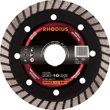RHODIUS DG35 X-LOCK, 1 Stück, 115 x 10,0 x 2,1 mm, X-LOCK Diamanttrennscheibe (1/2)