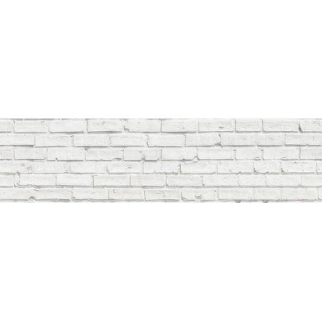paraschizzi xl "white bricks" in pvc, 180x45 cm (1/3)