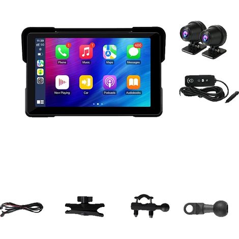 DVR de moto, étanche, options de caméra haute résolution, 7 pouces 2K DVR (1/2)