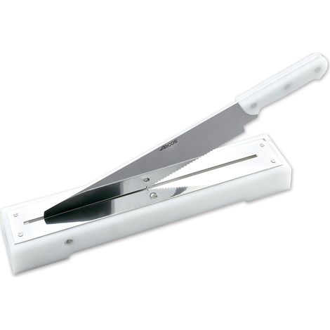 Coltello per merluzzo e pane Arcos 791600 con lama in acciaio inox e lama in plastica da 440 mm in scatola.