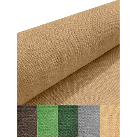 MALLA DE OCULTACION PREMIUM BEIGE 120 GRAMOS ROLLO DE 1,5X10 METROS MALLA PARA VALLADOS MALLA DE SOMBREO