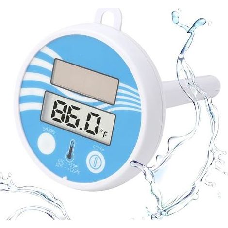 Thermomètre Piscine Flottant, Énergétique Solaire, Connecté, Numérique, pour Piscines, Aquariums, Etangs, Spas (1/5)