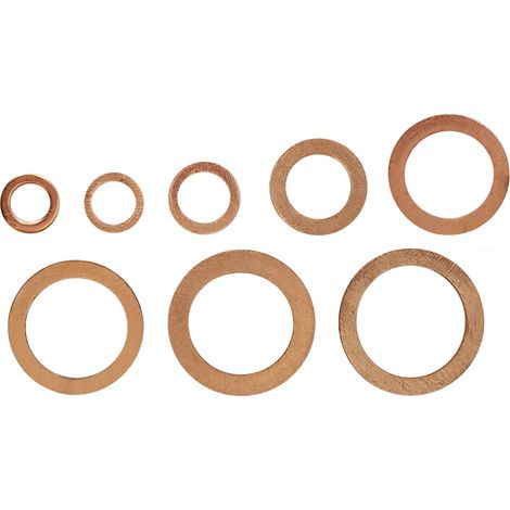 KesTek Kupferdichtungen Dichtringe Dichtungsringe 150 teilig Sortiment Box (1/3)