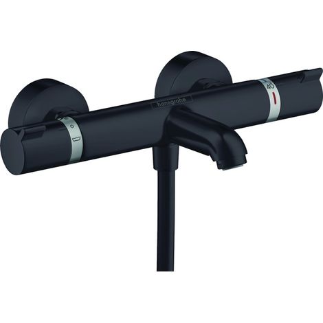 Mezclador termostático HANSGROHE Ecostat Comfort para bañera y ducha, negro mate 13114670