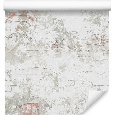 Carta da parati effetto muro di mattoni in stile retrò per soggiorno e camera da letto, 50x1000 cm (1/5)