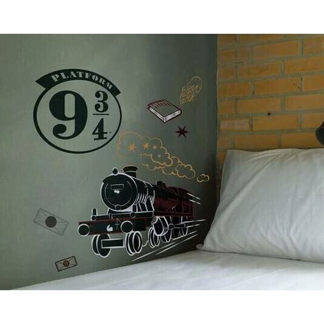 Sticker mural géant Train Poudlard Express Harry Potter