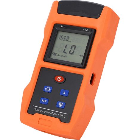 Testeur de fibre optique 2 en 1 avec photomètre et localisateur de défaut visuel, batterie USB rechargeable, arrêt automatique, 1 mW (1/5)