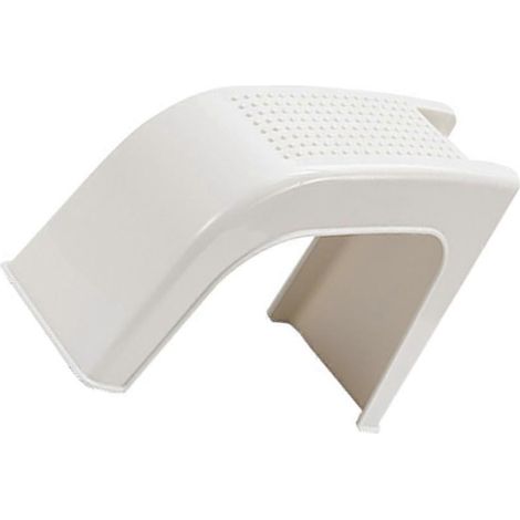 Repose-pieds de douche pour pédicure compatible avec les pédicures, en plastique beige. (1/5)