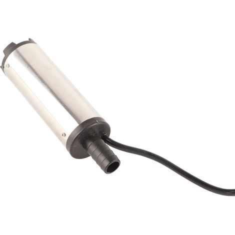 Pompe à fioul électrique polyvalente moteur CC 12V transfert diesel eau ABS inox 38mm débit 12L/min hauteur 2m (1/5)