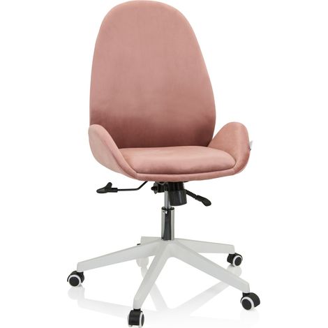 Bürostuhl / Drehstuhl AVEA Samt rosa hjh OFFICE