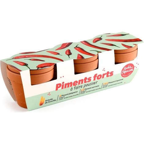 Trio piments échelle de Scoville (1/4)
