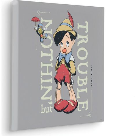 Komar Canvasbild Hey Pinocchio - 40 x 40 cm - Bild auf Keilrahmen - für Kinderzimmer (1/2)