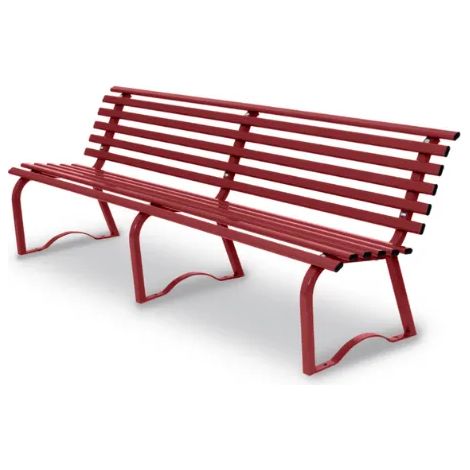 Panca Universale 200 metallo zincato schienale 200x43x74h colori vari Giochipark - RAL 3003