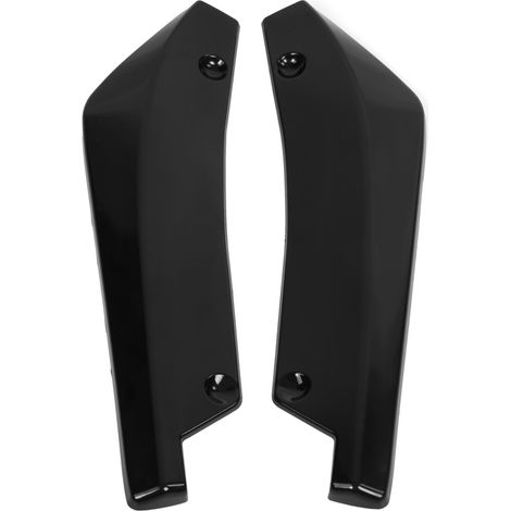 Diffuseur de bouclier arrière auto 2 pièces anti-collision spoiler canard lèvre angle enveloppe déflecteur (1/5)