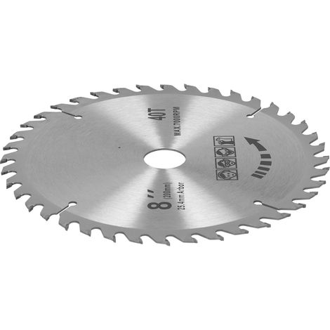 8 x 40T 200mm Kreissägeblatt, rostfrei, Hartmetall (1/5)