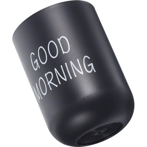 Tumbler with Matte Texture Minimalist Design Black PP