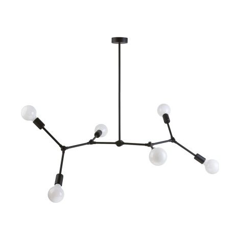 Lampadario Nowodvorski Twig nero 6xE27 IP20 9138 metallo