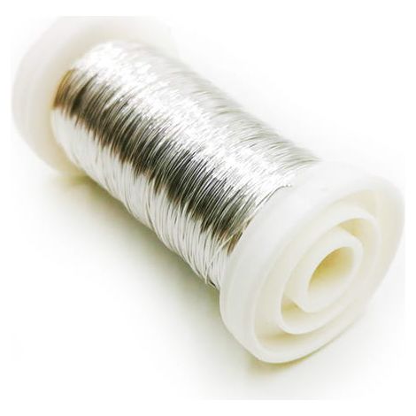 Blumendraht – Glatt – Silber – 100 m