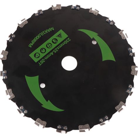 Lames de tondeuse à gazon électriques de 20 dents (23 cm) pour la coupe de petits bambous et de bois, accessoires pour tondeuses à gazon électriques (1/5)