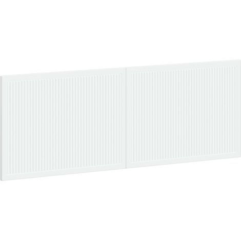 Maison Exclusive - Wandmontiertes Kopfteil EDE Weiß Holzwerkstoff (1/5)